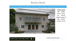 Desktop Screenshot of berkeleymasjid.org