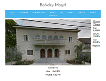 Tablet Screenshot of berkeleymasjid.org